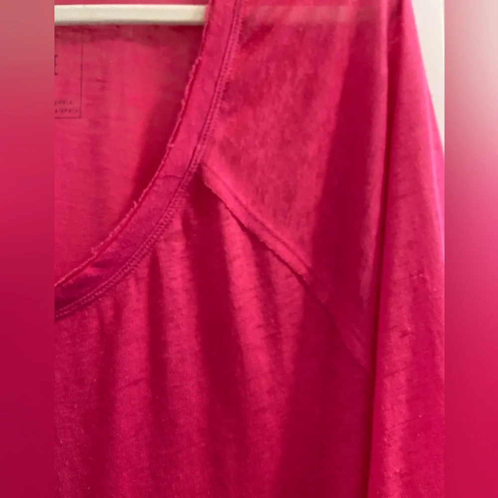 We the free oversized semi sheer short sleeve top XS - Picture 5 of 8